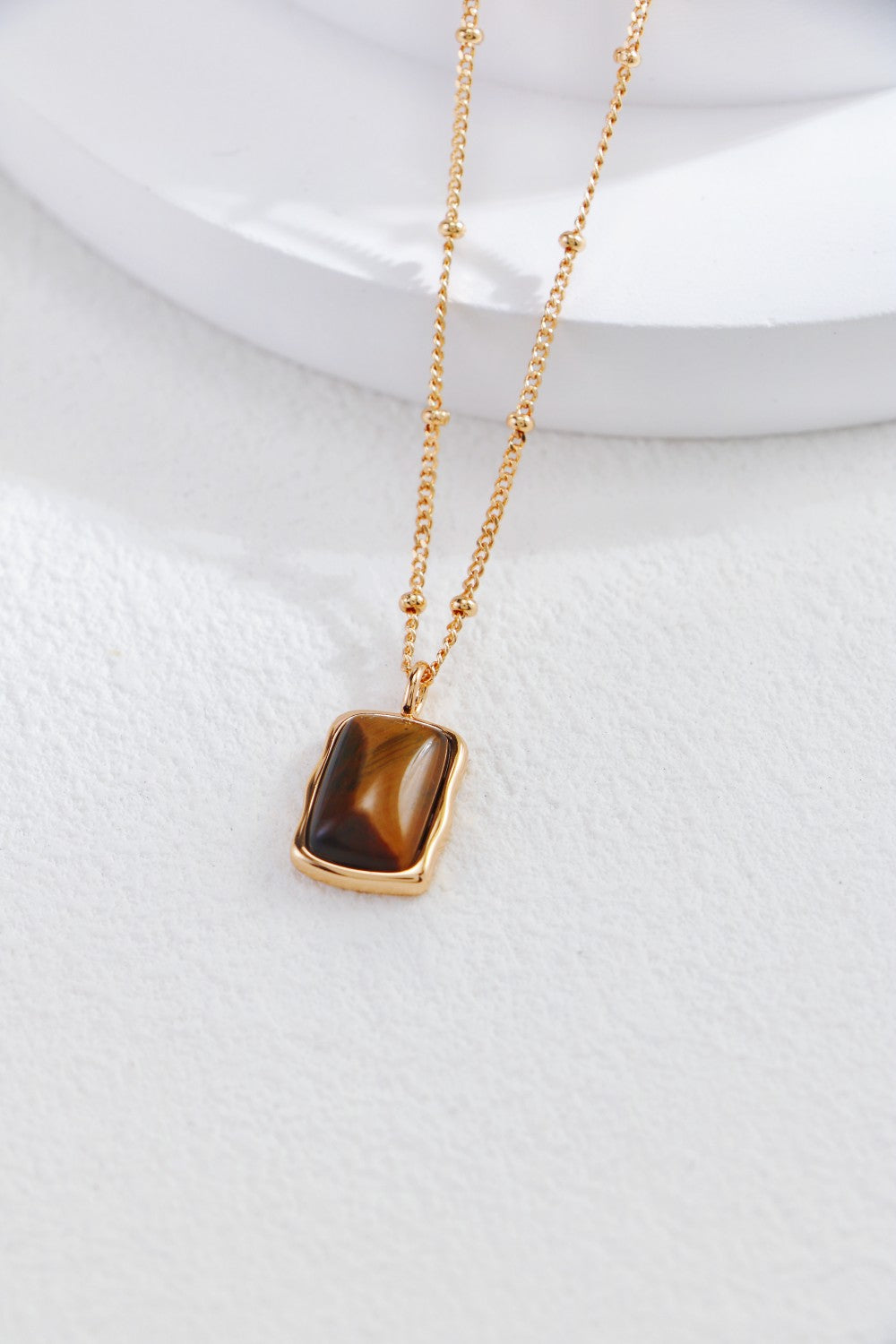 Caramel Natural Tiger Eye Necklace