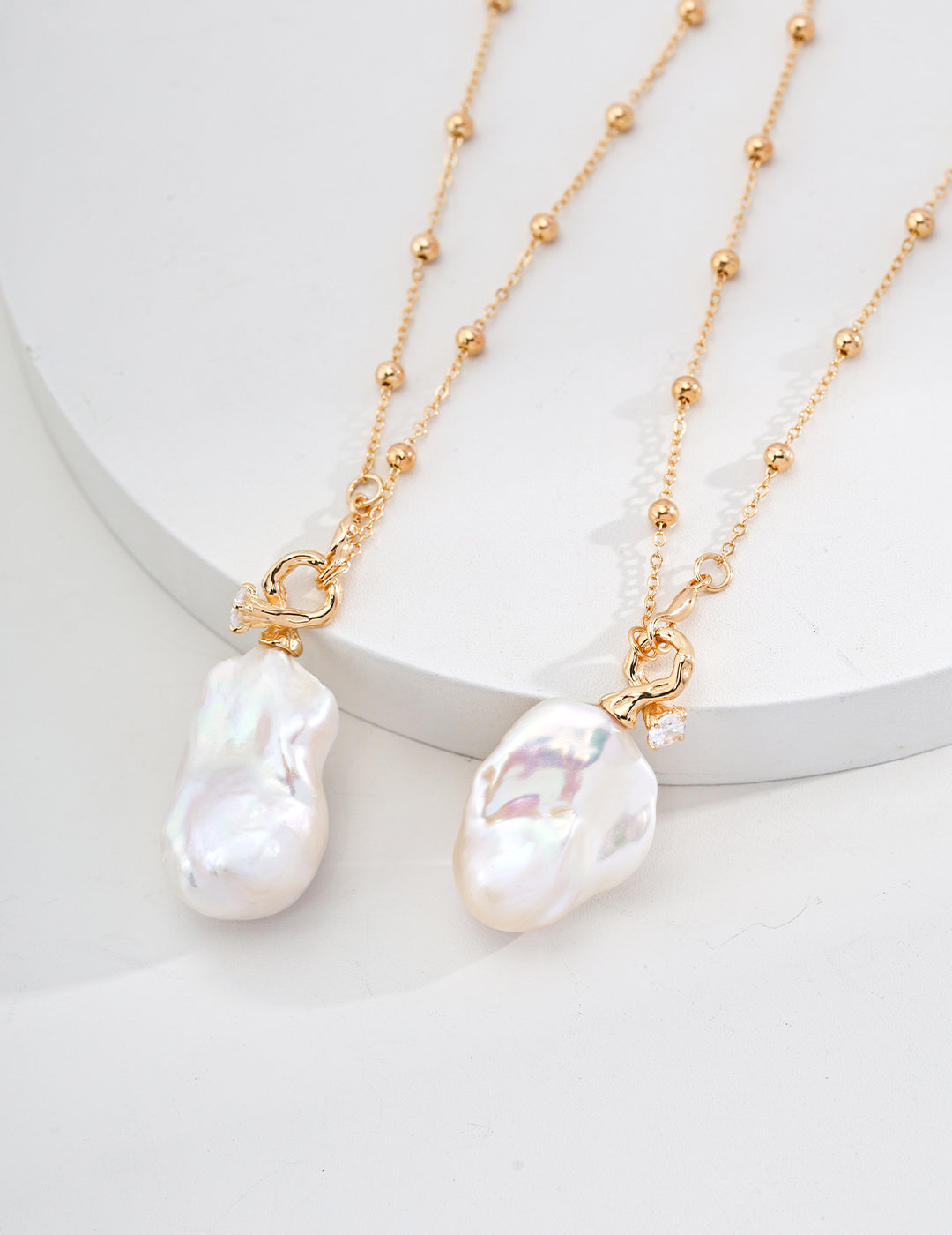 Evelyn Baroque Pearl Long Necklace