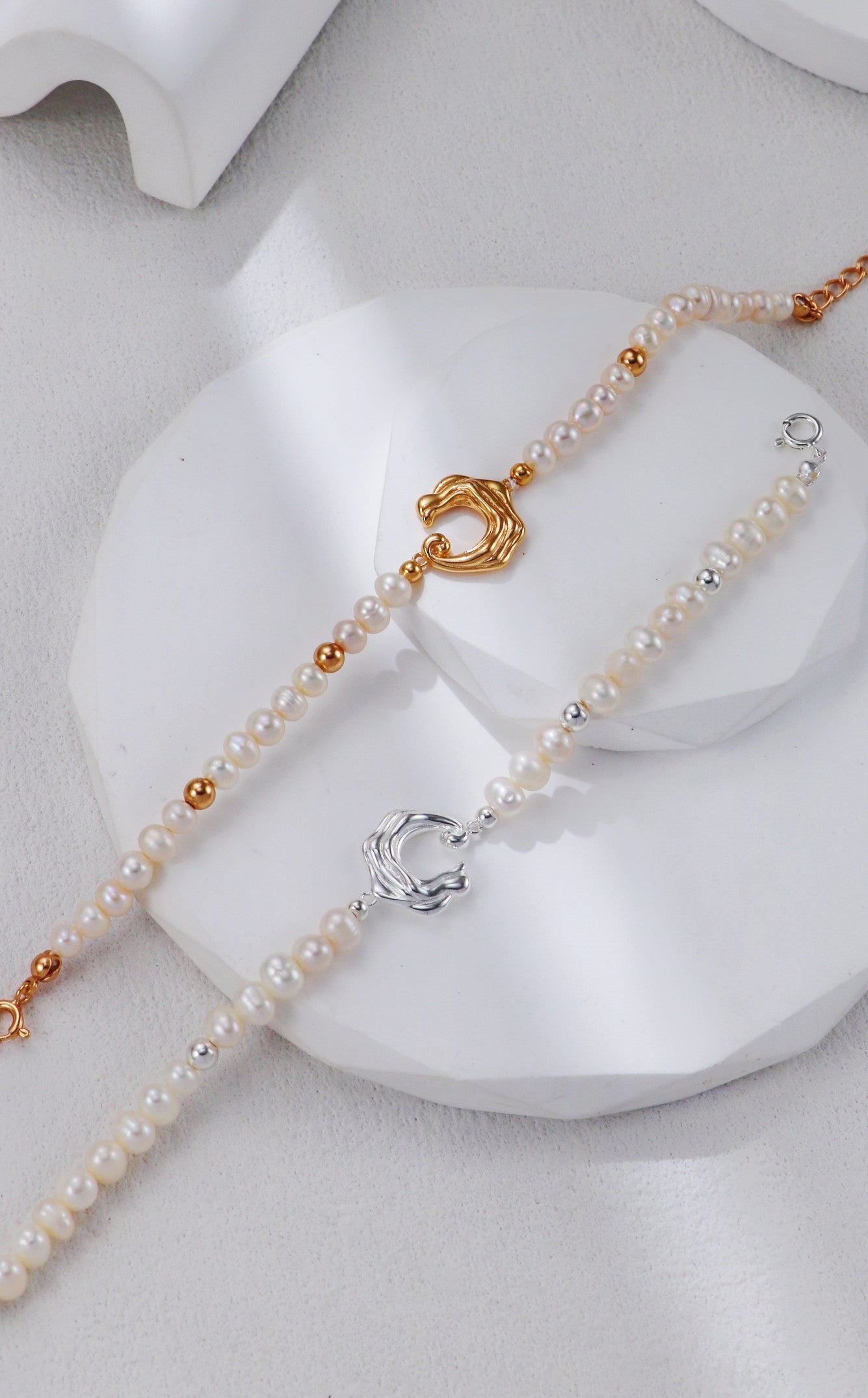 Wave Pearl S925 Bracelet