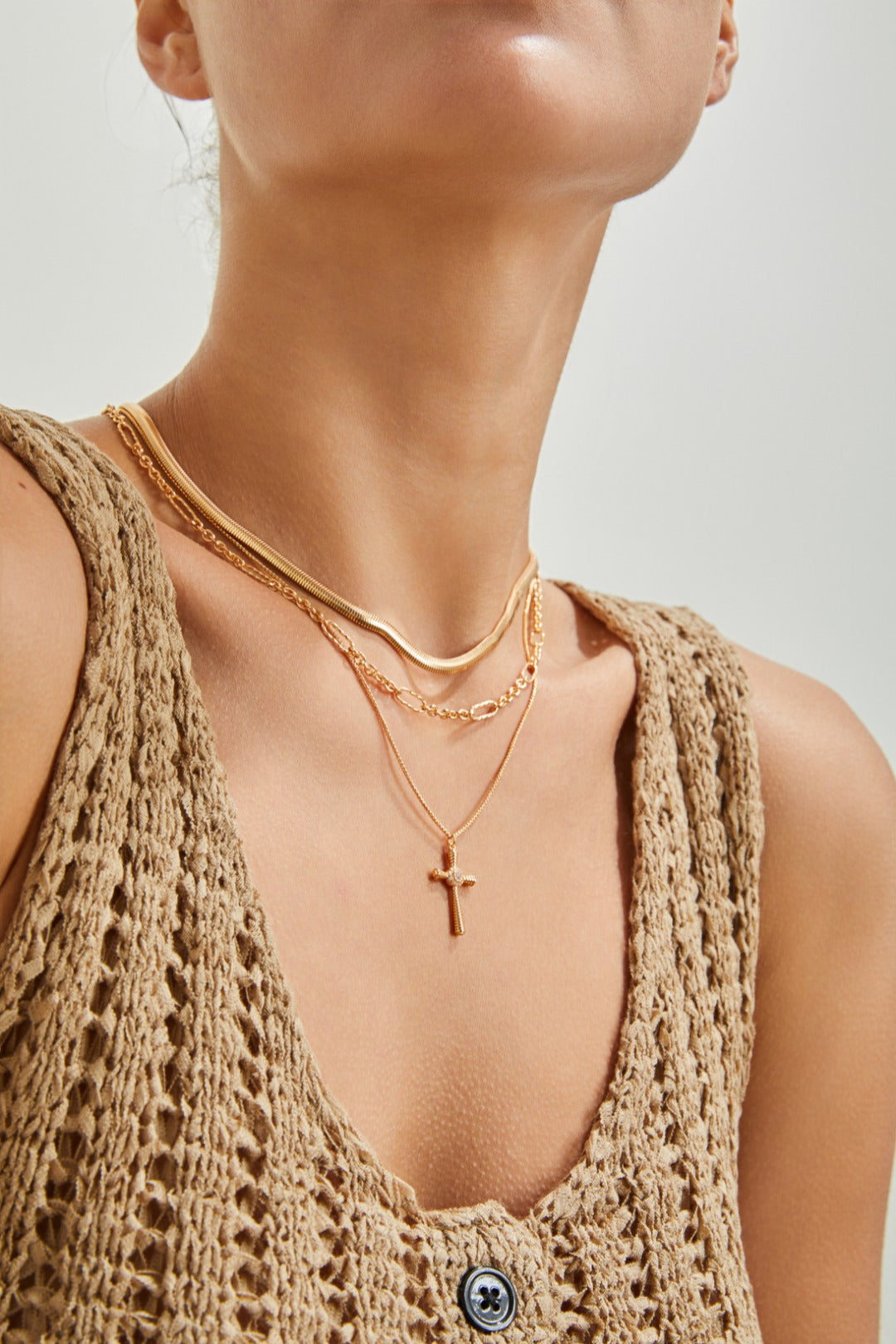 Snake Chain 18K Gold Plated Necklace